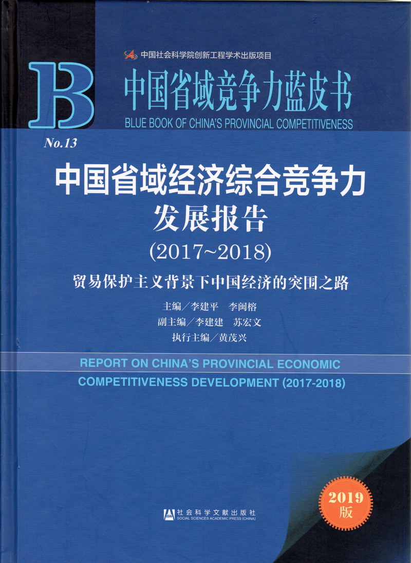 太国美女日B大鸡吧中国省域经济综合竞争力发展报告（2017-2018）